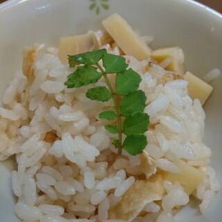 ゆで筍から作ったよ！季節のたけのこ御飯